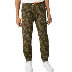 🟢K1162 Weatherproof Vintage Pull On Utility Tech Jogger Camo Size S (7/8)